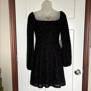 Chic Black Long Sleeve Dress